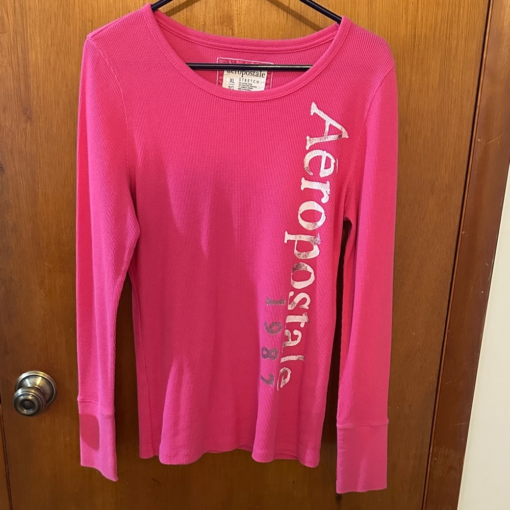 Aeropostale Pink Long Sleeve Tee